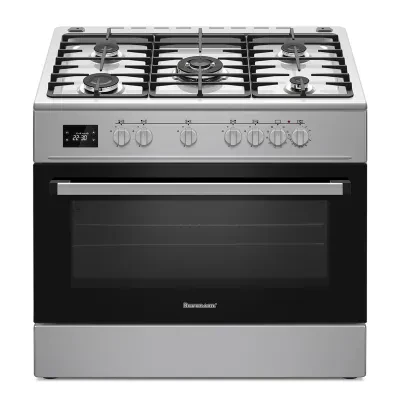 Gaasipliit elektriahjuga Ravanson KWGEK90 Chef Modern inox