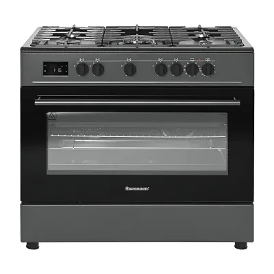 Gaasipliit elektriahjuga Ravanson KWGEK90 Chef Modern black