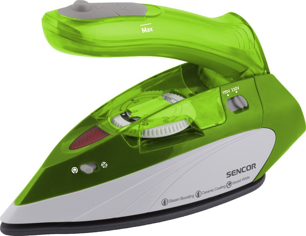 Travel steam iron Sencor, green