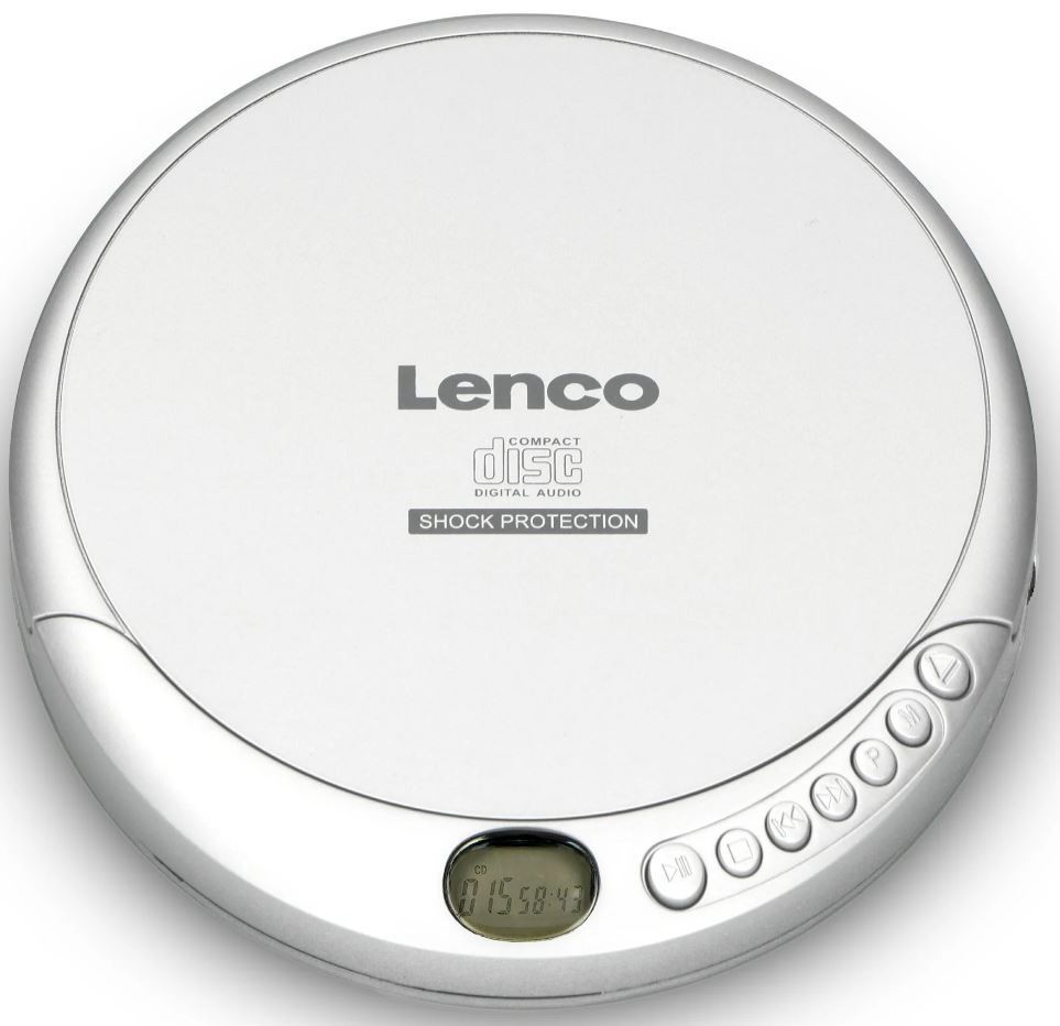Portable cd-player with anti-shock Lenco, silver