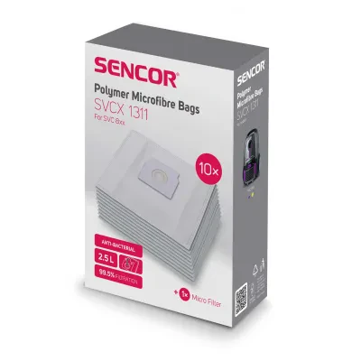 Putekļu maisiņi 10 gb Sencor SVC8