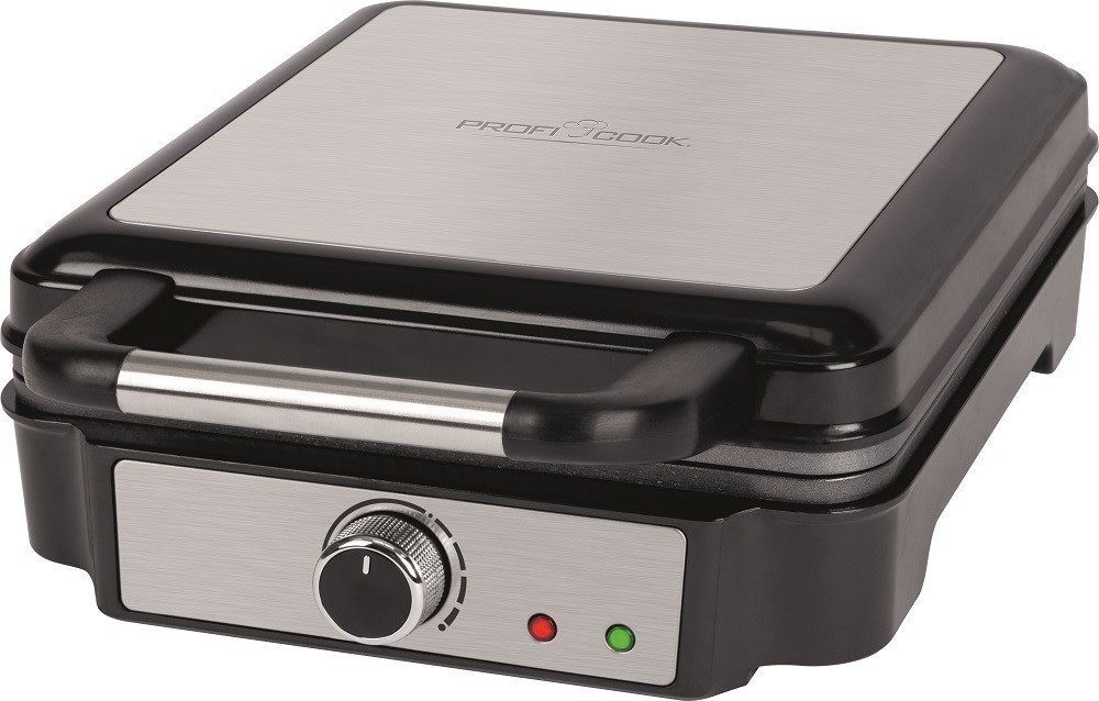 Waffle maker ProfiCook, black/stainless steel