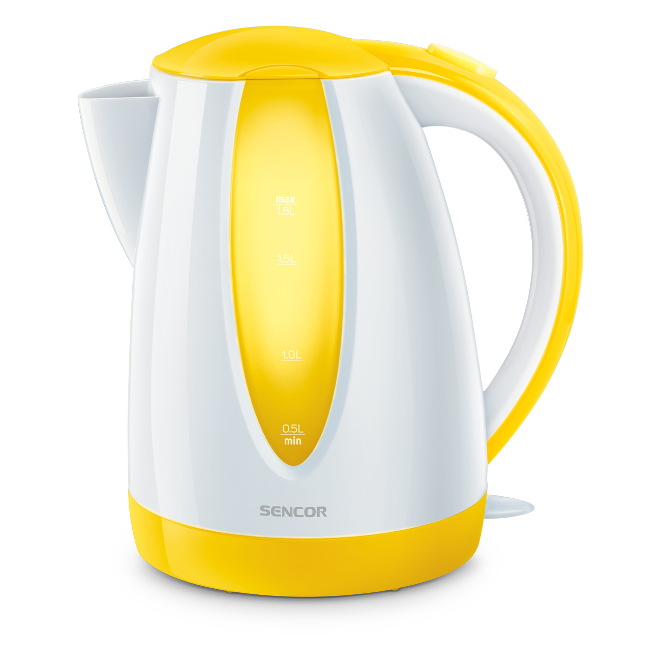 Water kettle Sencor, white/yellow