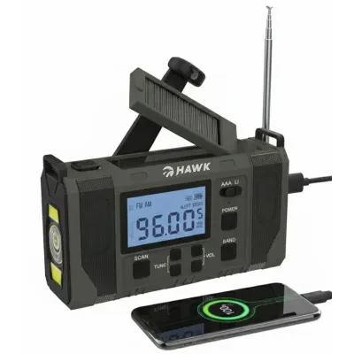 Портативное радио Manta HWRDI420GN, зеленый