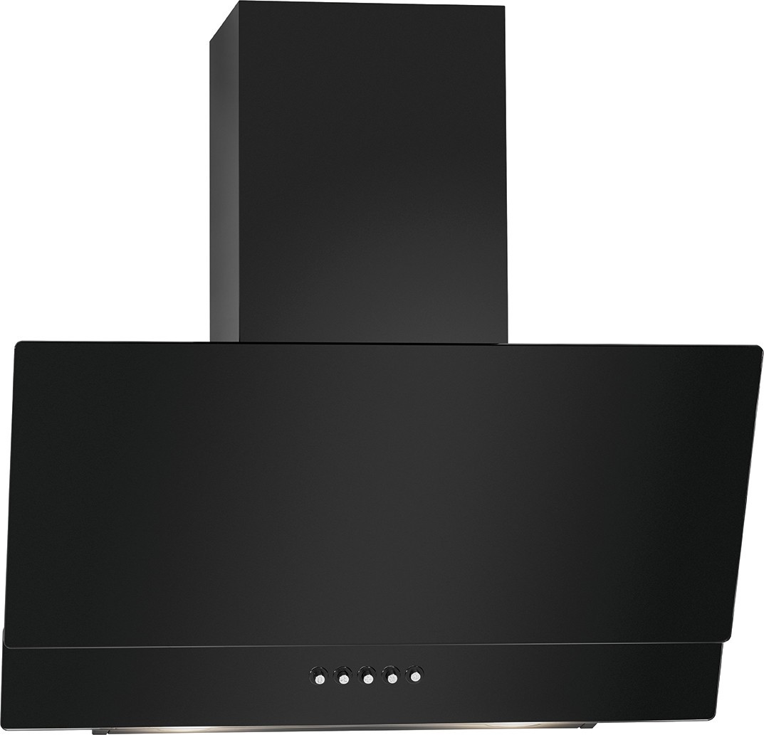Diagonal wall cooker hood Bomann, black