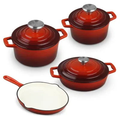 Malmnõude komplekt CS Kochsysteme Xanten 067489, punane
